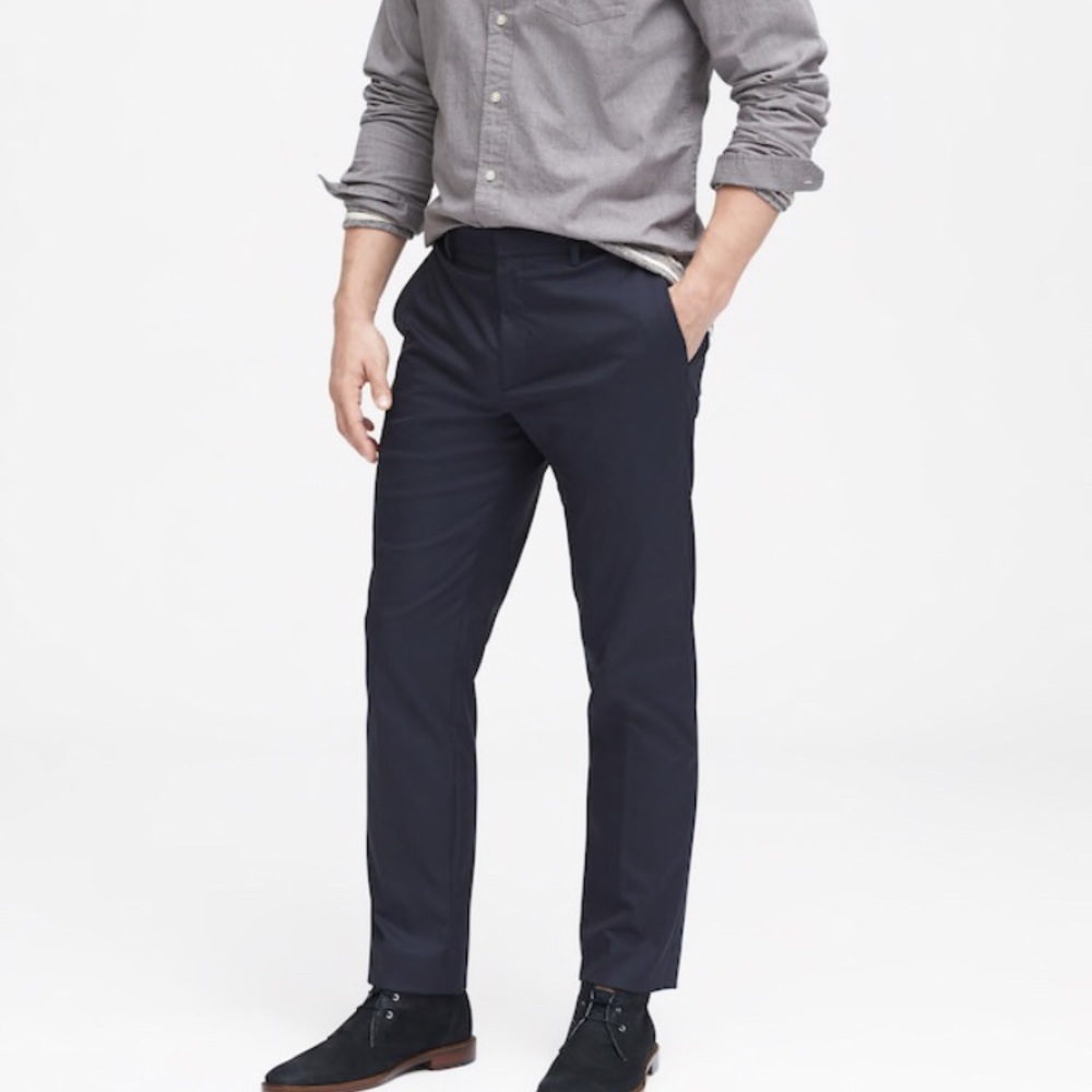 Blue slim pants